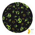 Cute Green Alien Pattern Print Basketball