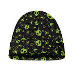 Cute Green Alien Pattern Print Beanie