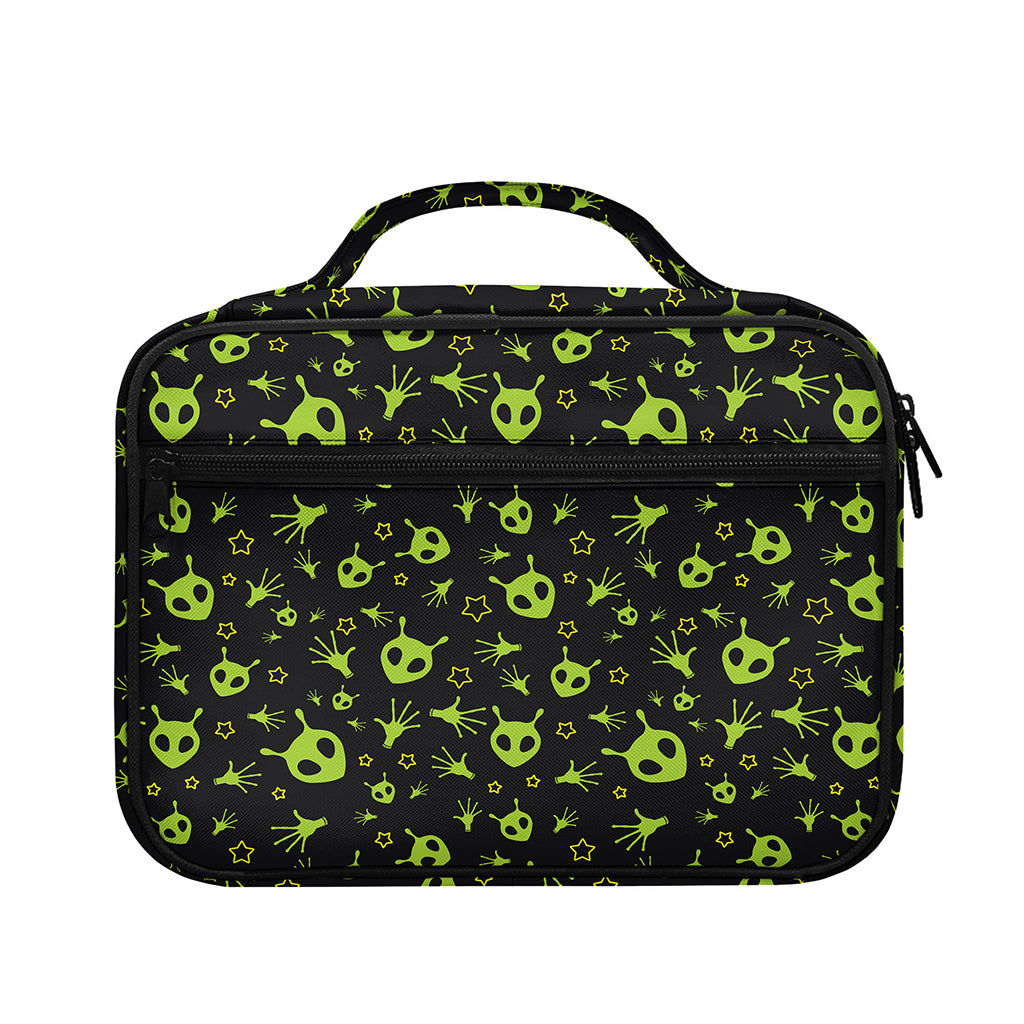 Cute Green Alien Pattern Print Briefcase Bible Bag