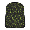 Cute Green Alien Pattern Print Casual Backpack