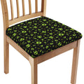 Cute Green Alien Pattern Print Chair Cushion Cover