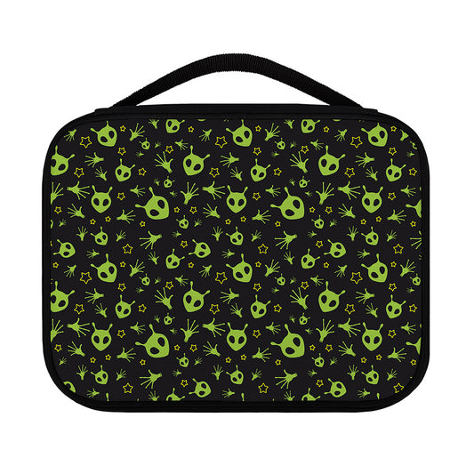 Cute Green Alien Pattern Print Classic Bible Case