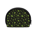 Cute Green Alien Pattern Print Coin Purse