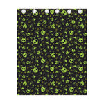 Cute Green Alien Pattern Print Curtain