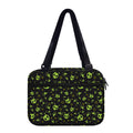 Cute Green Alien Pattern Print Double Strap Bible Bag