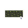 Cute Green Alien Pattern Print Extended Mouse Pad