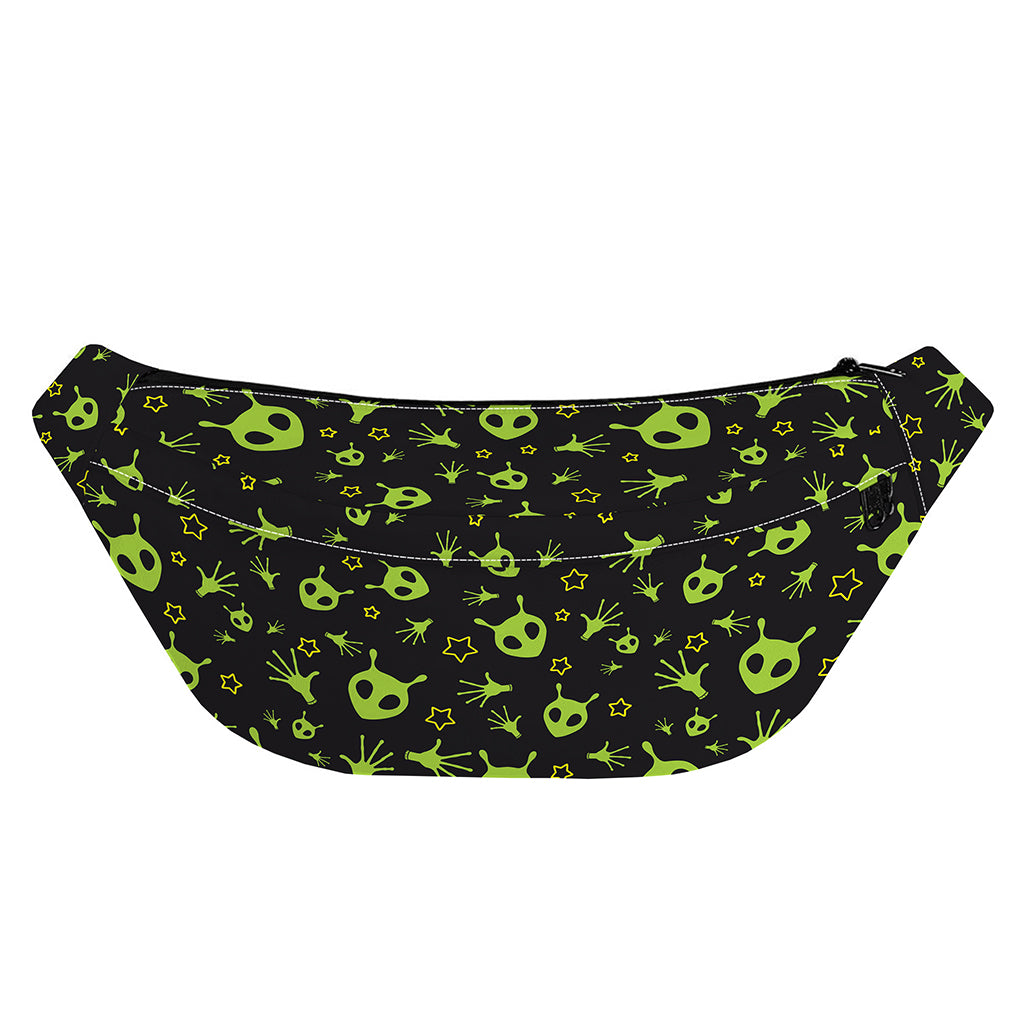 Cute Green Alien Pattern Print Fanny Pack