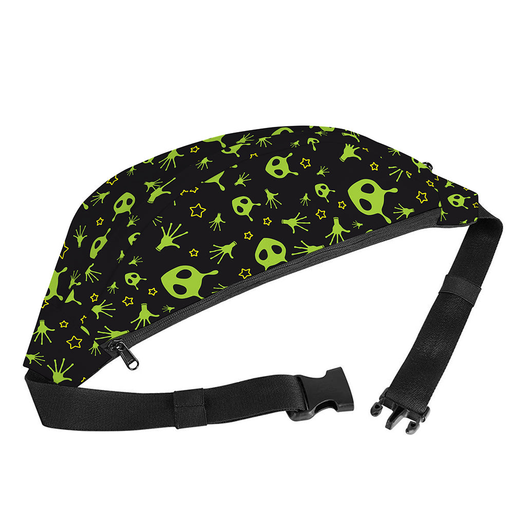 Cute Green Alien Pattern Print Fanny Pack