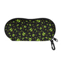 Cute Green Alien Pattern Print Glasses Case