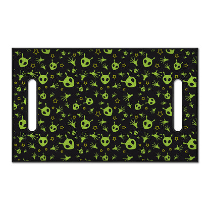 Cute Green Alien Pattern Print Golf Cart Seat Cover
