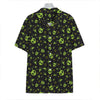 Cute Green Alien Pattern Print Hawaiian Shirt