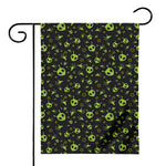 Cute Green Alien Pattern Print House Flag