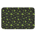 Cute Green Alien Pattern Print Indoor Door Mat