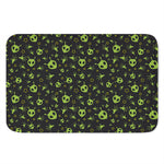 Cute Green Alien Pattern Print Indoor Door Mat