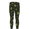 Cute Green Alien Pattern Print Men's Leggings