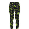 Cute Green Alien Pattern Print Men's leggings