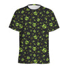 Cute Green Alien Pattern Print Men's Sports T-Shirt