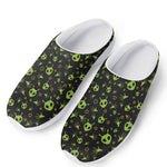 Cute Green Alien Pattern Print Mesh Casual Shoes