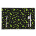 Cute Green Alien Pattern Print Placemat