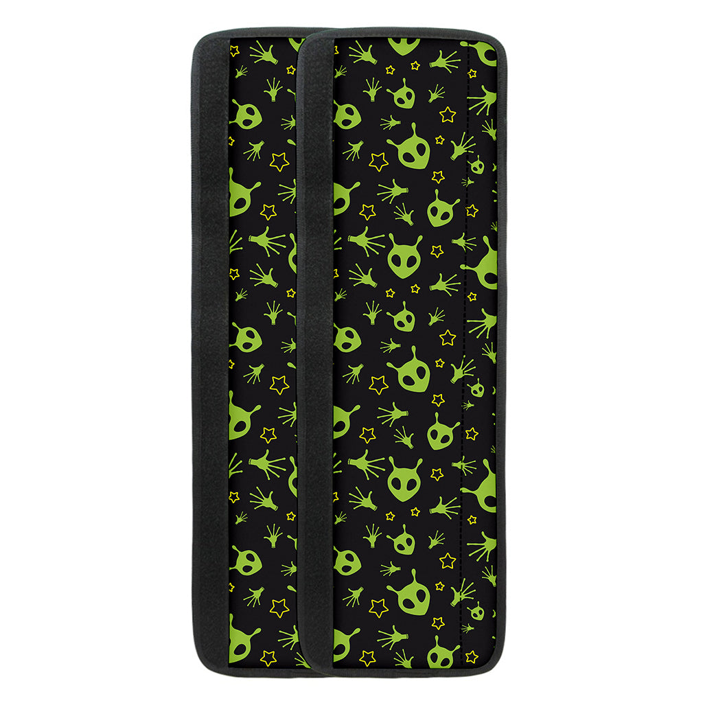 Cute Green Alien Pattern Print Refrigerator Handle Covers