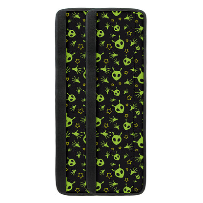 Cute Green Alien Pattern Print Refrigerator Handle Covers
