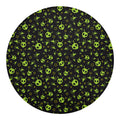 Cute Green Alien Pattern Print Round Blanket