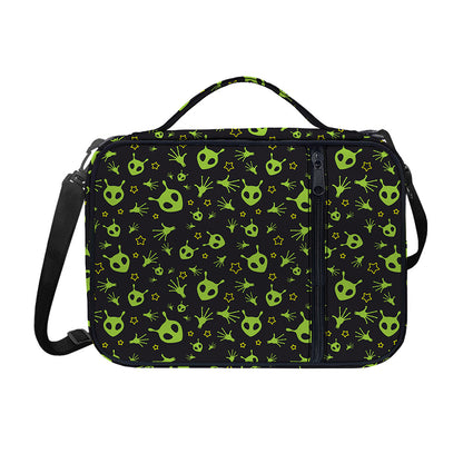Cute Green Alien Pattern Print Shoulder Strap Bible Bag