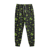 Cute Green Alien Pattern Print Sweatpants