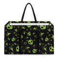 Cute Green Alien Pattern Print Utility Tote Bag