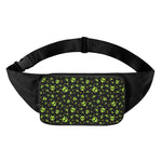 Cute Green Alien Pattern Print Waist Bag