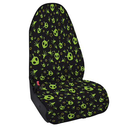 Cute Green Alien Pattern Print Waterproof Car Seat Cover