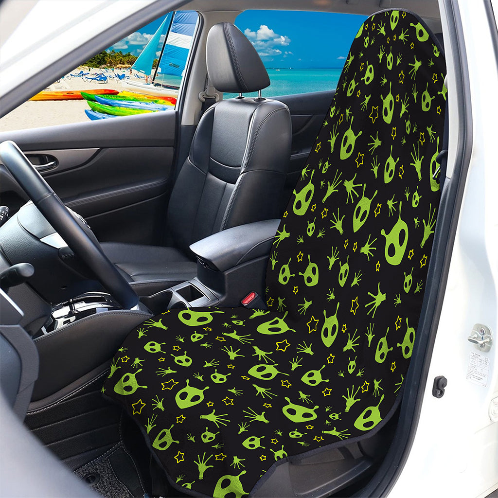 Cute Green Alien Pattern Print Waterproof Car Seat Cover