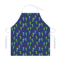 Cute Green Alien UFO Print Adjustable Apron