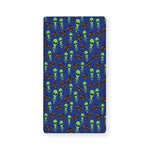 Cute Green Alien UFO Print Baby Crib Sheet