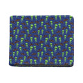 Cute Green Alien UFO Print Bifold Wallet