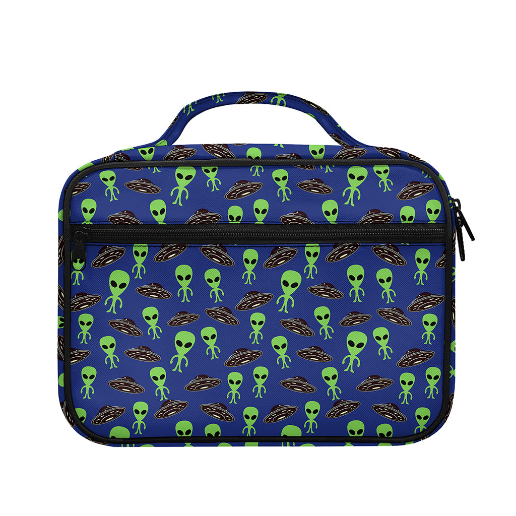 Cute Green Alien UFO Print Briefcase Bible Bag