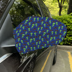 Cute Green Alien UFO Print Car Side Mirror Covers