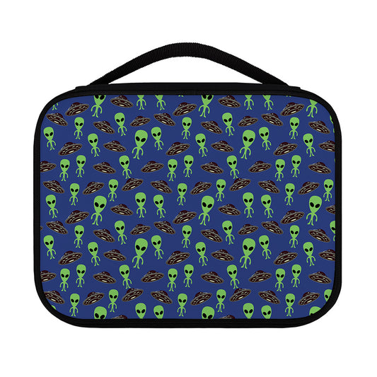 Cute Green Alien UFO Print Classic Bible Case