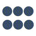 Cute Green Alien UFO Print Coaster Set