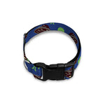 Cute Green Alien UFO Print Dog Collar