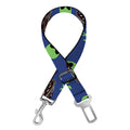 Cute Green Alien UFO Print Dog Seat Belt