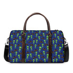 Cute Green Alien UFO Print Duffle Bag