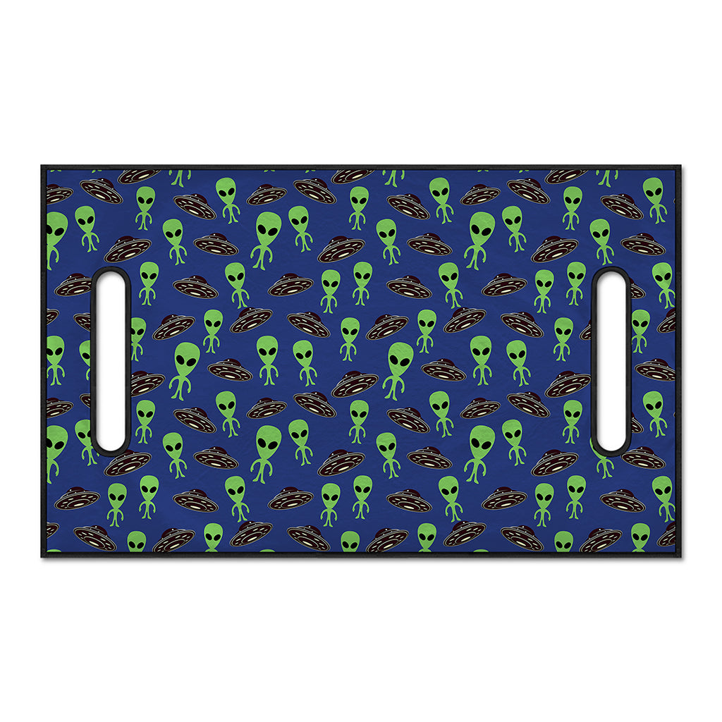 Cute Green Alien UFO Print Golf Cart Seat Cover