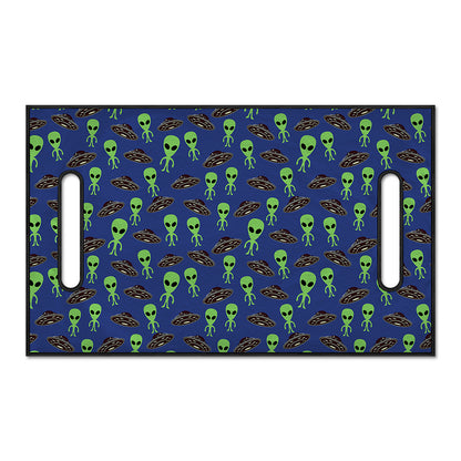 Cute Green Alien UFO Print Golf Cart Seat Cover