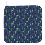 Cute Green Alien UFO Print Hand Towel