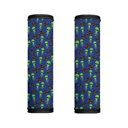 Cute Green Alien UFO Print Handle Covers