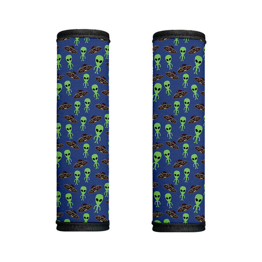 Cute Green Alien UFO Print Handle Covers