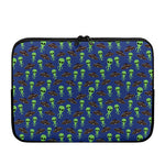 Cute Green Alien UFO Print Laptop Sleeve