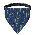 Cute Green Alien UFO Print Over The Collar Dog Bandana