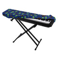 Cute Green Alien UFO Print Piano Keyboard Cover